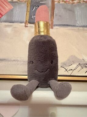 Jellycat Gray Plush Cat Tag Soft Toy